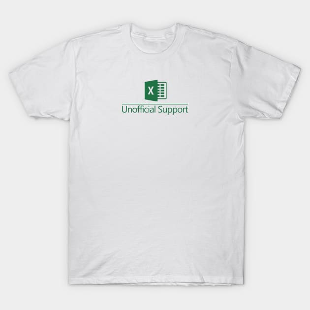 Excel Unofficial Support T-Shirt by NerdShizzle